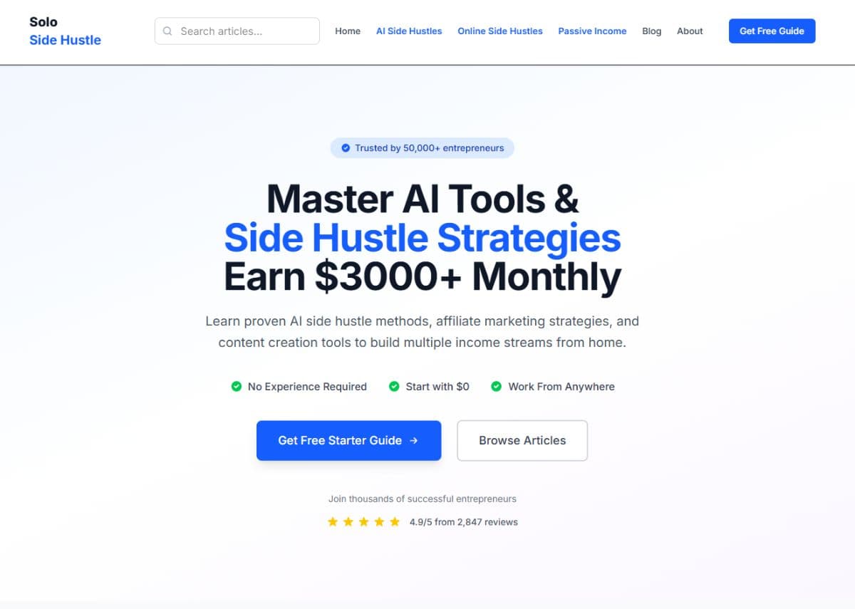 Solo Side Hustle